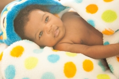 newborn boy in home session