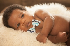 newborn boy in home session