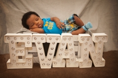 newborn boy in home session
